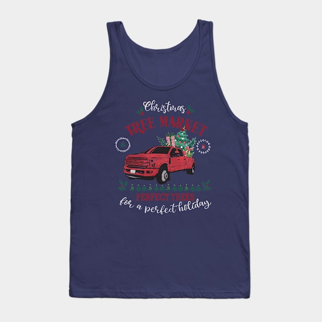 Christmas Tree Market Tank Top by LifeTime Design